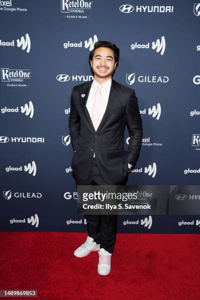 Schuyler Bailar attends the 34th Annual GLAAD Media Awards at New York Hilton on May 13, 2023 in New York City.