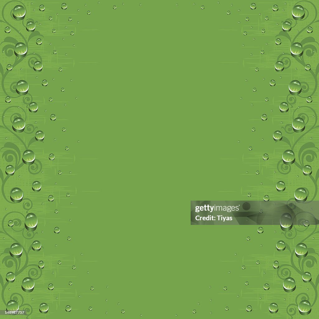 Vector Water Drops background