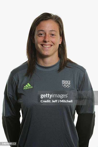 Leatitia Philippe poses during the France Women's official Olympic Football Team portraits on July 21, 2012 in Glasgow, Scotland.