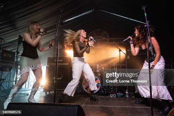 Blusher perform at The Beach Stage at The Great Escape Festival 2023 on May 13, 2023 in Brighton, England.