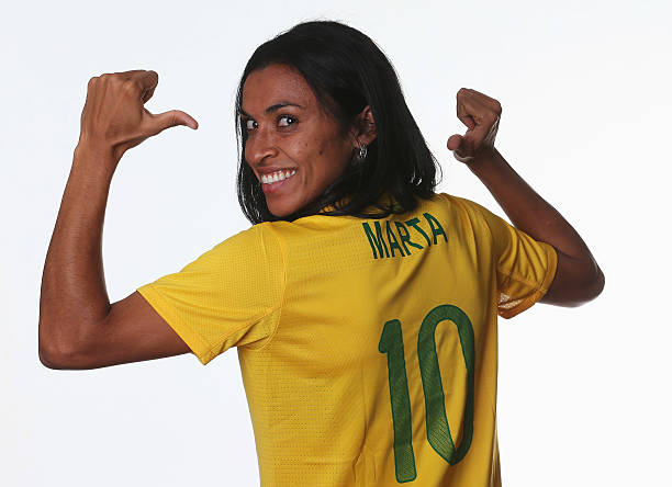 GBR: Brazil Women's Official Olympic Football Team Portraits