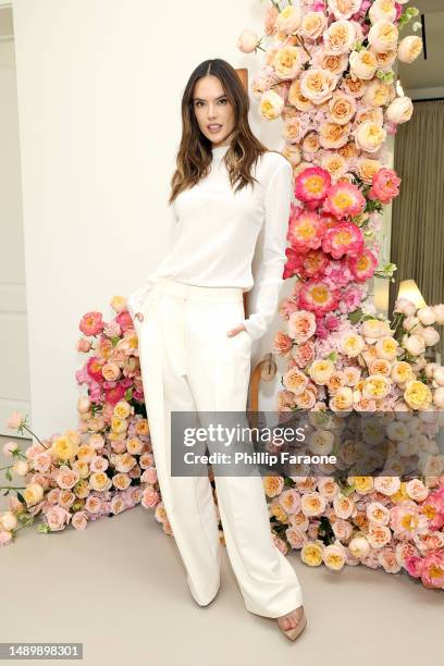 Alessandra Ambrosio attends Anastasia Beverly Hills Mother's Day Celebration on May 13, 2023 in Los Angeles, California.