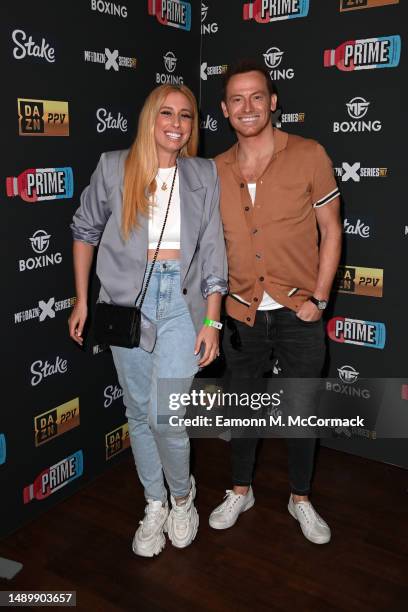 Stacey Solomon and Joe Swash attend the KSI v Joe Fournier MF & DAZN: X Series 007 event at Wembley Arena on May 13, 2023 in London, England.