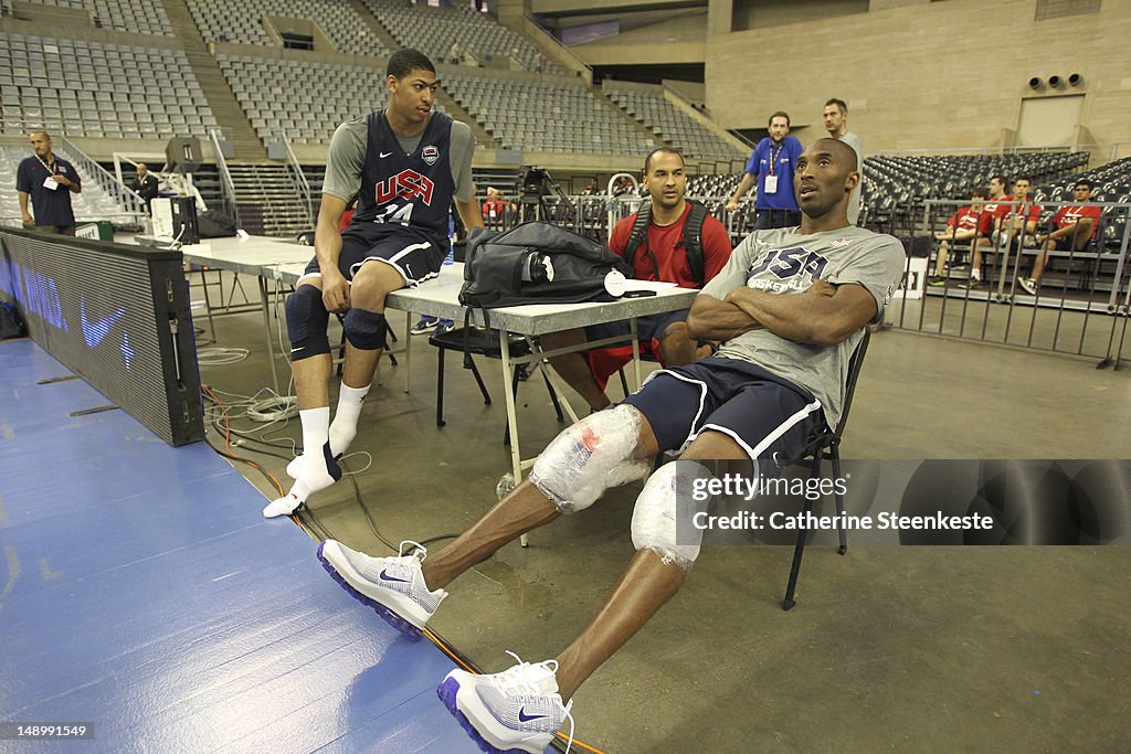 USA - Men practice in Barcelona