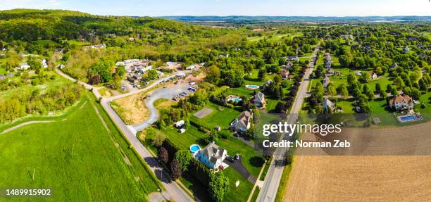 rural new jersey (aerial landscape) - new jersey stock pictures, royalty-free photos & images