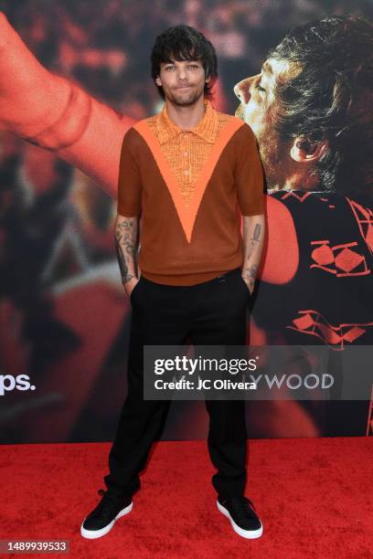 Louis Tomlinson attends the Los Angeles Premiere Of "All Of Those Voices" at The Ford Amphitheatre on May 13, 2023 in Los Angeles, California.