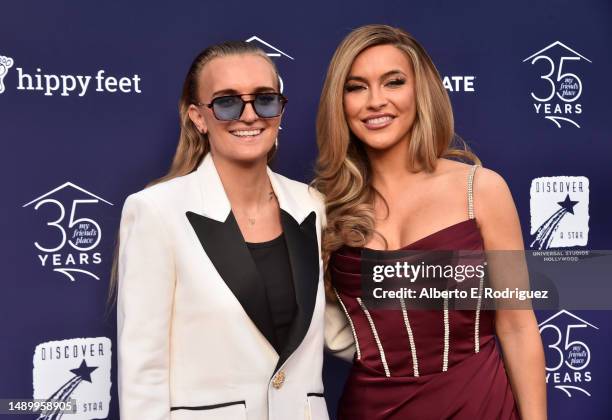 Flip and Chrishell Stause attend the My Friend's Place Annual Gala, Ending Youth Homelessness: A Benefit For My Friend's Place on May 13, 2023 in Los...
