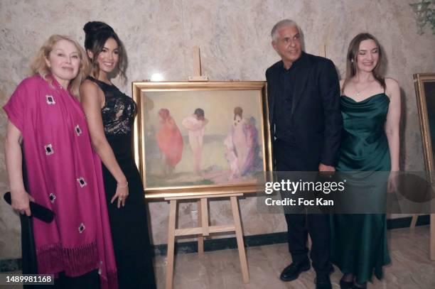 Guest, Sofia Athena, Samy Naceri and another guest attend "Children For Peace" Dinner Party hosted by Lamia Khashoggi and Thierry Schneider at Salon...