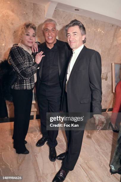 Grace de Capitani, Samy Naceri and Jean Pierre Jacquin attend "Children For Peace" Dinner Party hosted by Lamia Khashoggi and Thierry Schneider at...