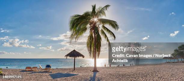 scenic view of playa ancon beach, trinidad, cuba - playa ancon cuba stock-fotos und bilder