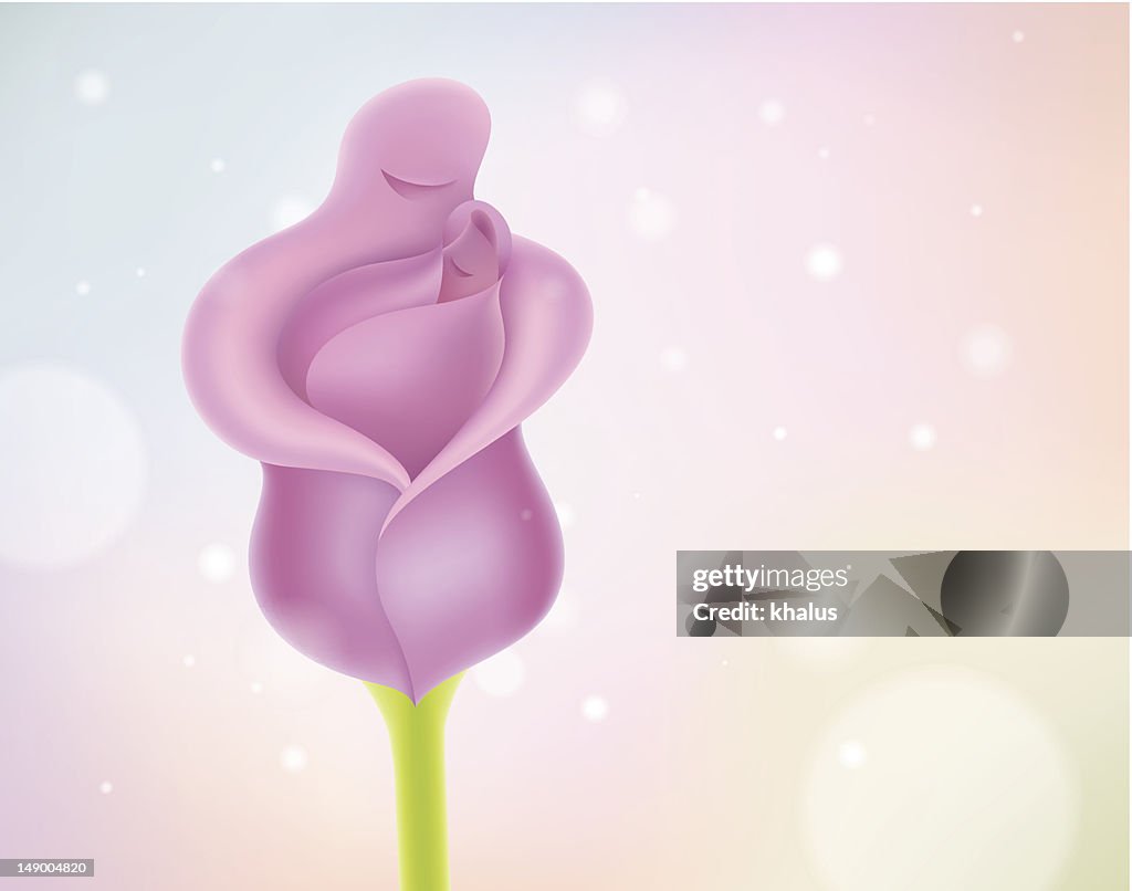 Mother & baby - Flower concept