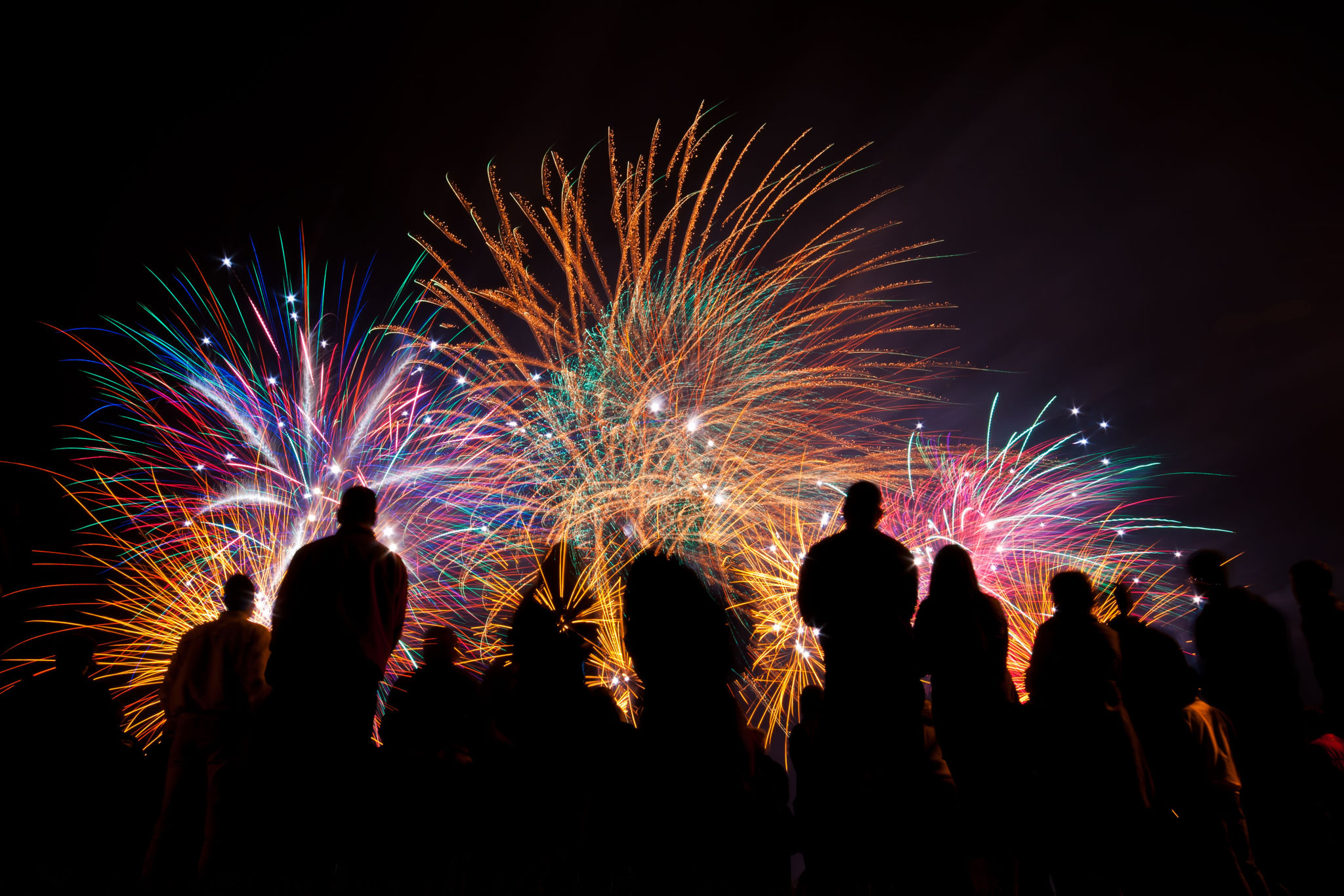 colorful fireworks