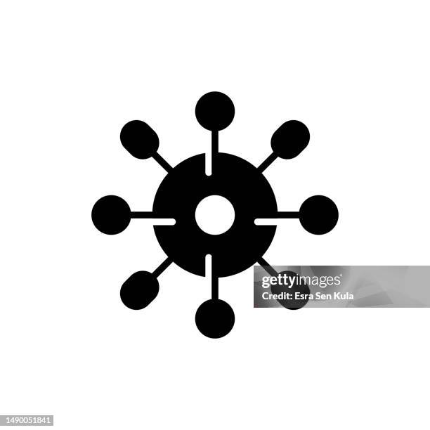 virus line icon design with editable stroke. suitable for web page, mobile app, ui, ux and gui design. - boost your immune system stock illustrations