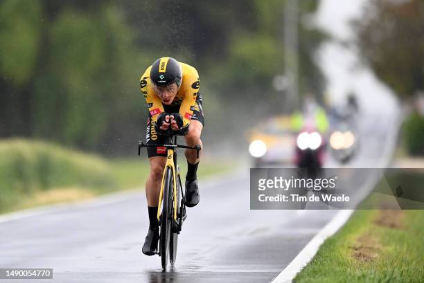 Rohan Dennis of Australia and Team Jumbo-Visma sprints during the 106th Giro d'Italia 2023, Stage 9 a 35km individual time trial stage from Savignano...