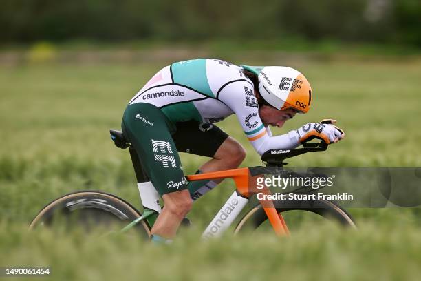 Ben Healy of Ireland and Team EF Education-EasyPost sprints during the 106th Giro d'Italia 2023, Stage 9 a 35km individual time trial stage from...
