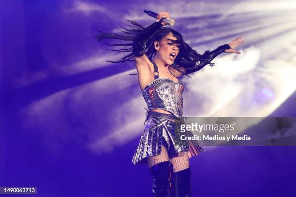 Danna Paola performs during Day 1 of 'Festival Tecate Emblema 2023' at Autodromo Hermanos Rodriguez on May 13, 2023 in Mexico City, Mexico.