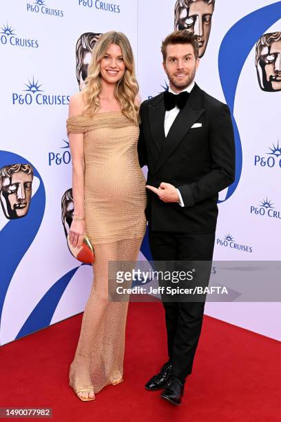 Hannah Cooper and Joel Dommett attend the 2023 BAFTA Television Awards with P&O Cruises at The Royal Festival Hall on May 14, 2023 in London, England.