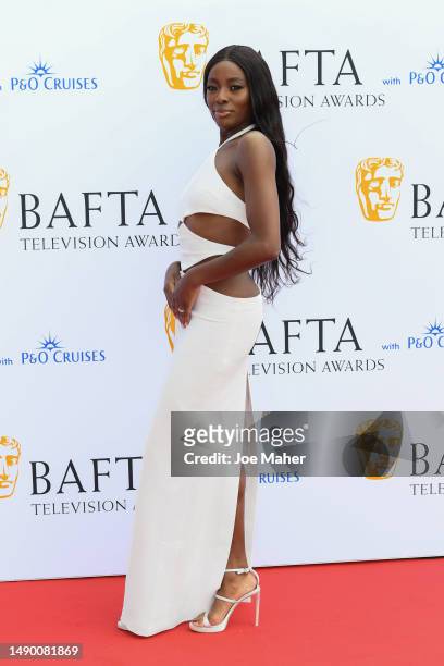Odudu attends the 2023 BAFTA Television Awards with P&O Cruises at The Royal Festival Hall on May 14, 2023 in London, England.