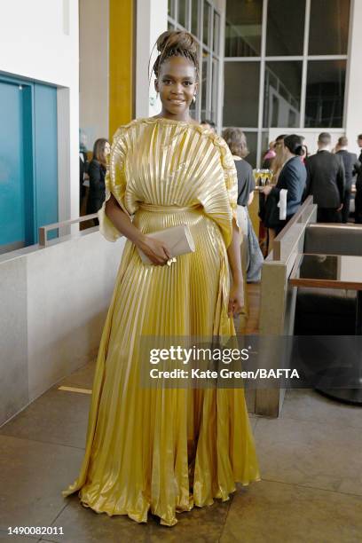 Oti Mabuse attends the champagne reception during the 2023 BAFTA Television Awards with P&O Cruises at The Royal Festival Hall on May 14, 2023 in...