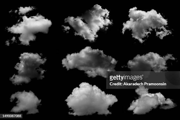 white cloud fog or smog for design - wolke freisteller stock-fotos und bilder