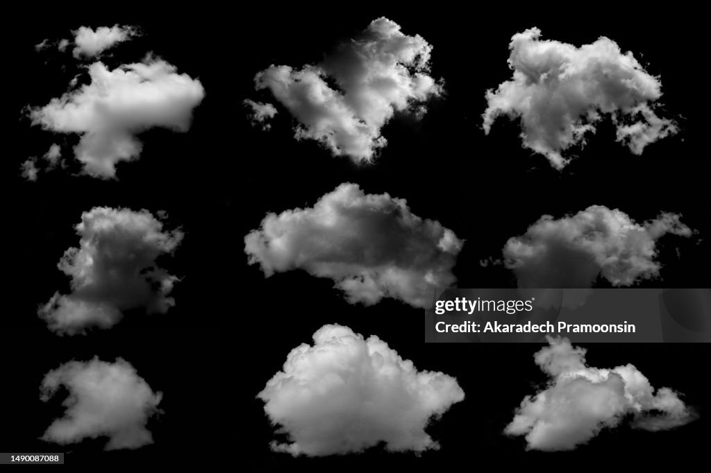 White cloud fog or smog for design