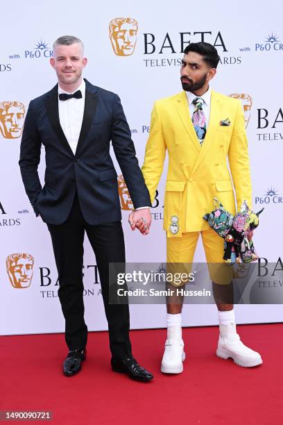 Russell Tovey and Mawaan Rizwan attend the 2023 BAFTA Television Awards with P&O Cruises at The Royal Festival Hall on May 14, 2023 in London,...