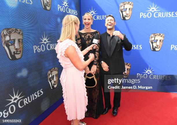 Sara Cox interviews Vogue Williams and Spencer Mathews as they attend the BAFTA Television Awards with P&O Cruises at The Royal Festival Hall on May...