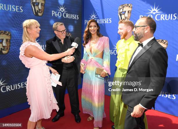 Sara Cox interviews Josè Pizarro, Shivi Ramoutar, Olly Smith and Paul A.Young as they attend the BAFTA Television Awards with P&O Cruises at The...