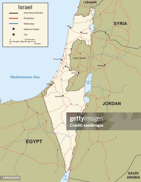 ilustraciones, imágenes clip art, dibujos animados e iconos de stock de mapa de israel - palestina histórica