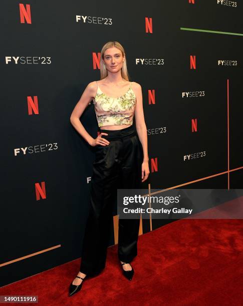 Elizabeth Debicki attends the The Crown ATAS Official with Netflix at Red Studios on May 13, 2023 in Los Angeles, California.
