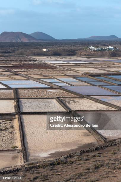 salinas of janubio - space tourism stock pictures, royalty-free photos & images