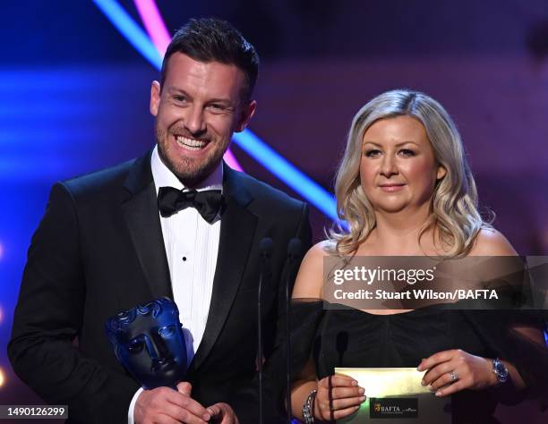 Chris Ramsey and Rosie Ramsey present the P&O Cruises Memorable Moment Award at the 2023 BAFTA Television Awards with P&O Cruises, held at the Royal...