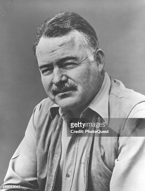 Portrait of American author Ernest Hemingway , 1949.