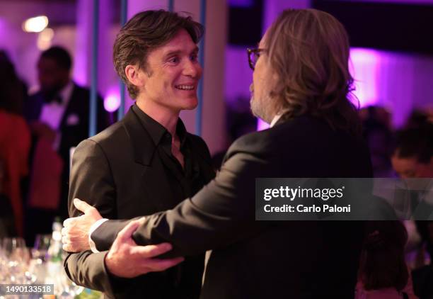 Cillian Murphy and Gary Oldman attend the 2023 BAFTA Television Awards with P&O Cruises Dinner at The Royal Festival Hall on May 14, 2023 in London,...