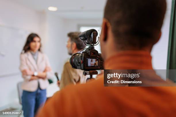 Interview Filming Position 186 Filming Interview Office Stock Photos, High-Res Pictures, and ...