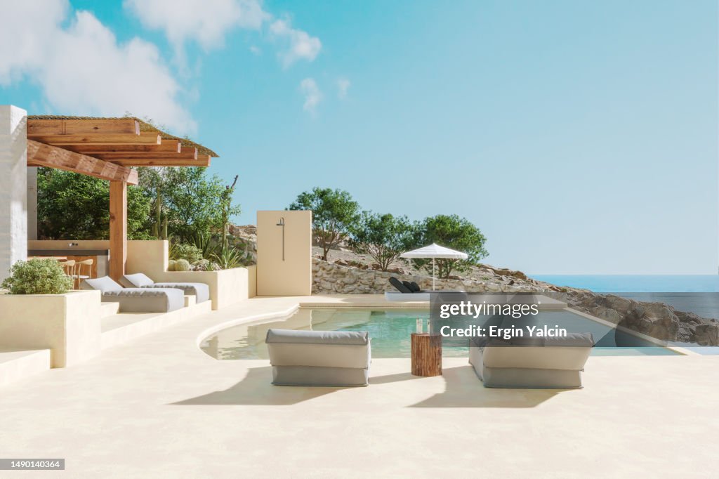 Modern Beach Hotel With Sea View Swimming Pool