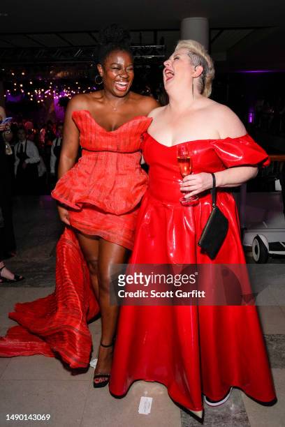 Clara Amfo and Siobhán McSweeney attend the 2023 BAFTA Television Awards with P&O Cruises Dinner at The Royal Festival Hall on May 14, 2023 in...