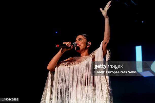 Singer Blanca Paloma during the Los 40 Classic eighties party at Plaza Mayor, on 14 May, 2023 in Madrid, Spain. On the occasion of the San Isidro...