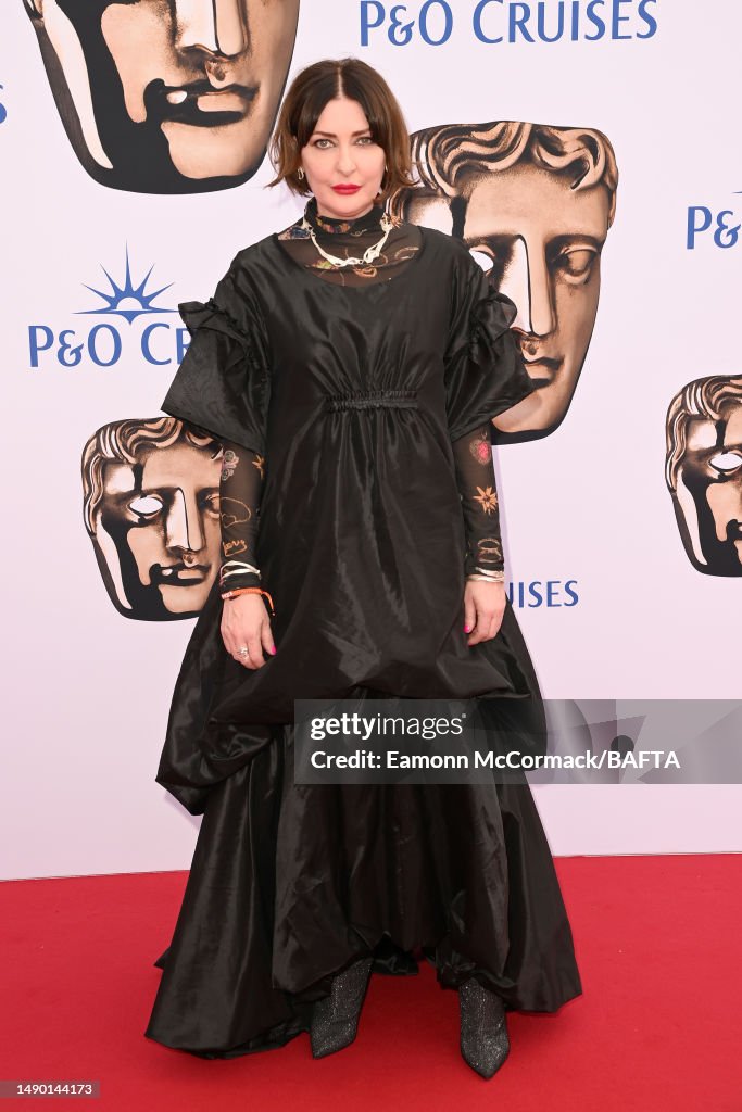 Kathy Kiera Clarke attends the 2023 BAFTA Television Awards with P&O