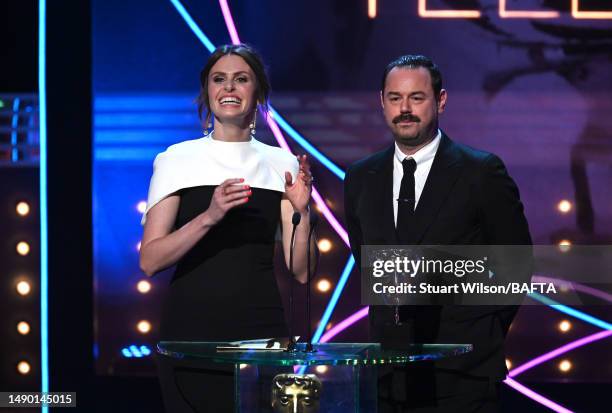 Ellie Taylor and Danny Dyer present the Daytime Award at the 2023 BAFTA Television Awards with P&O Cruises, held at the Royal Festival Hall on May...