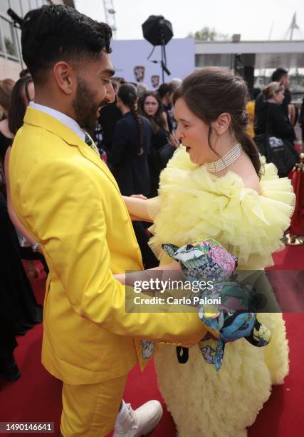 Mawaan Rizwan and Rosie Jones attend the 2023 BAFTA Television Awards with P&O Cruises at The Royal Festival Hall on May 14, 2023 in London, England.