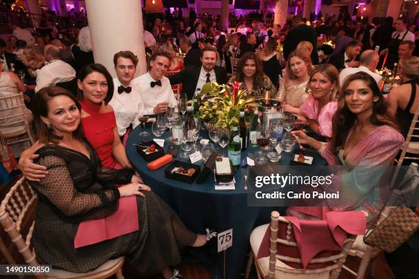 Giovanna Fletcher, Emma Willis, Jesse Burgess, Gina Hathorn, Sammy Duder and Shivi Ramoutar attends the 2023 BAFTA Television Awards with P&O Cruises...