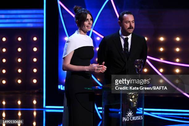 Ellie Taylor and Danny Dyer present the Daytime Award at the 2023 BAFTA Television Awards with P&O Cruises at The Royal Festival Hall on May 14, 2023...