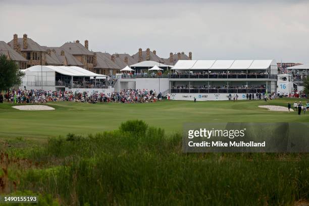Scenic view of the 16th hole during the final round of the AT&T Byron Nelson at TPC Craig Ranch on May 14, 2023 in McKinney, Texas.