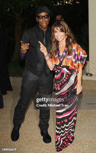 Arsenio Hall and Paula Abdul arrive at the 14th Annual DesignCare to benefit the HollyRod Foundation held on July 21, 2012 in Malibu, California.