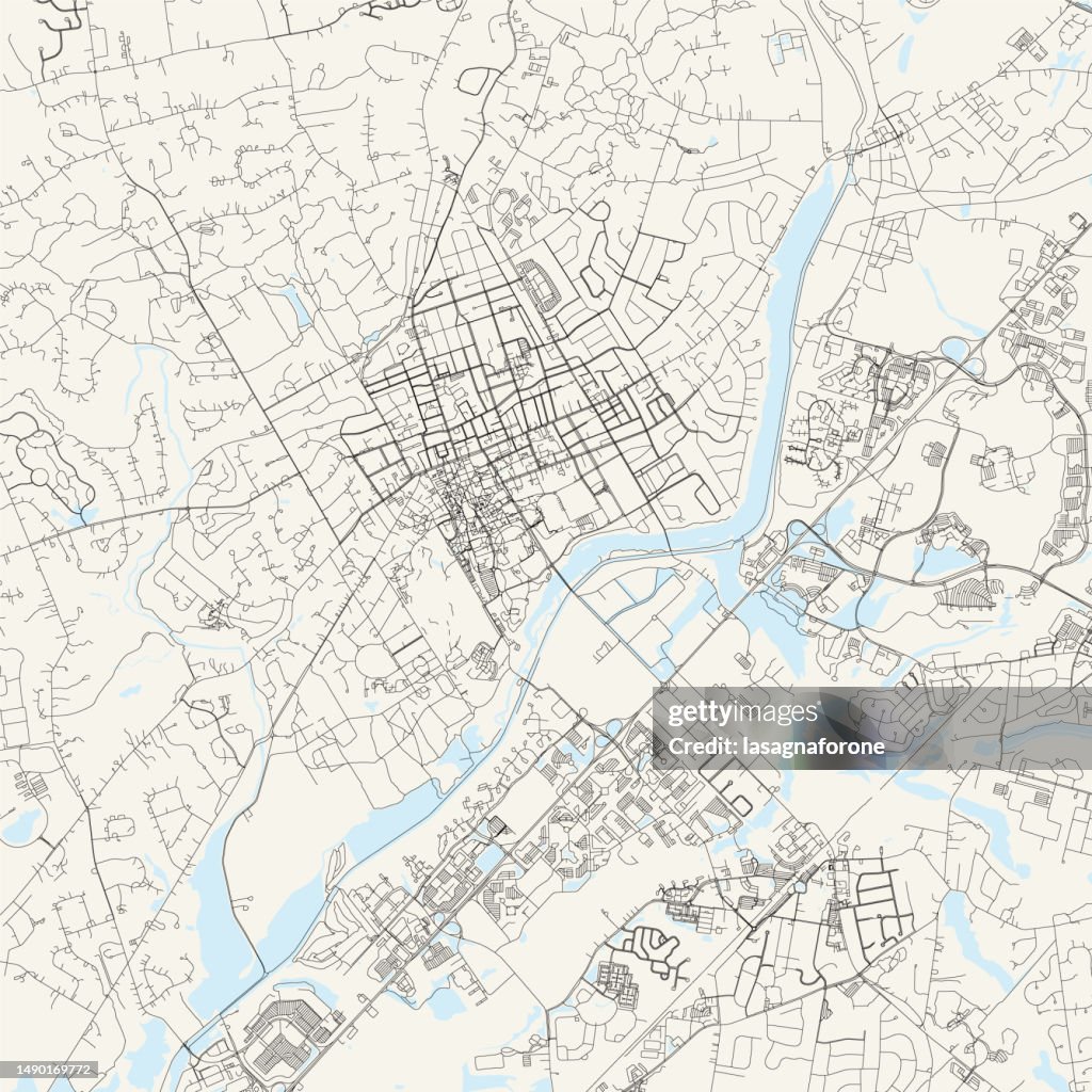 Princeton, New Jersey, USA Vector Map