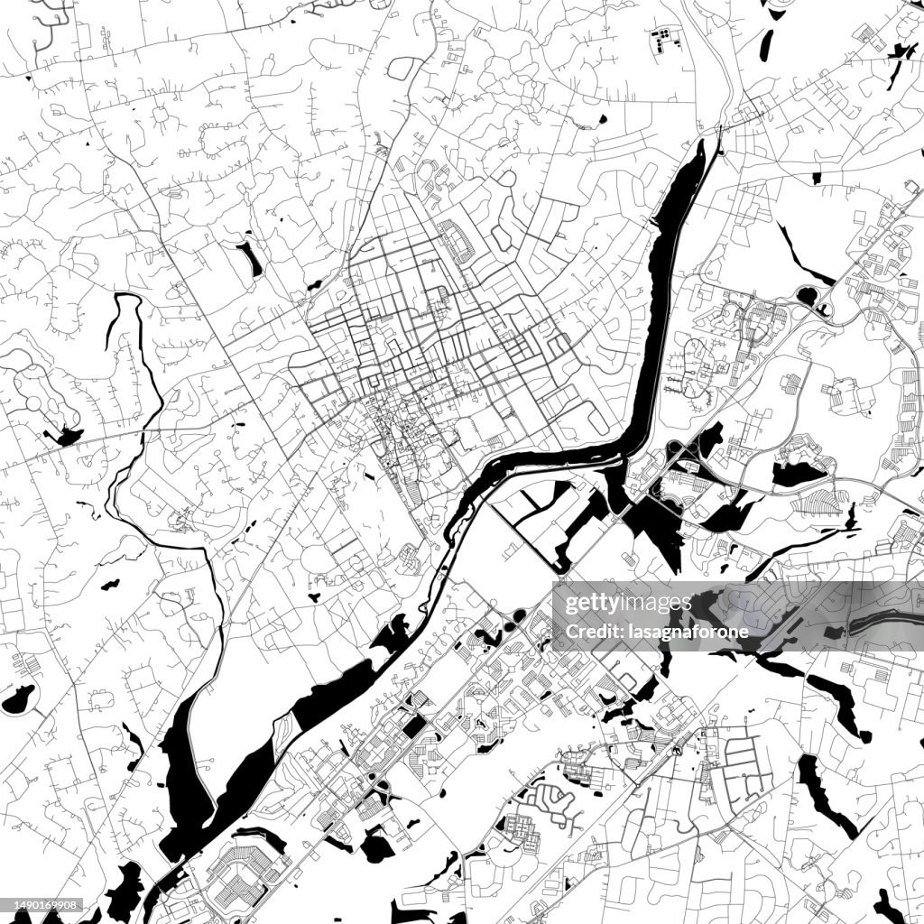 Princeton, New Jersey, USA Vector Map