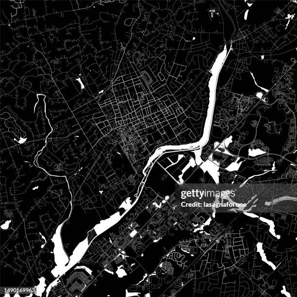 Princeton New Jersey Stati Uniti Mappa Vettoriale, Foto stock