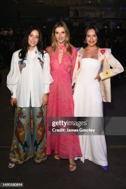 Lisa Wipfli, Kate Waterhouse and Olympia Valance attend the ALEMAIS show during Afterpay Australian Fashion Week 2023 at Carriageworks on May 15,...