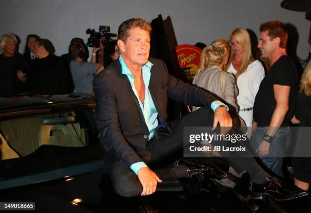 David Hasselhoff celebrates his 60th birthday at Greystone Manor Supperclub on July 21, 2012 in Los Angeles, California.